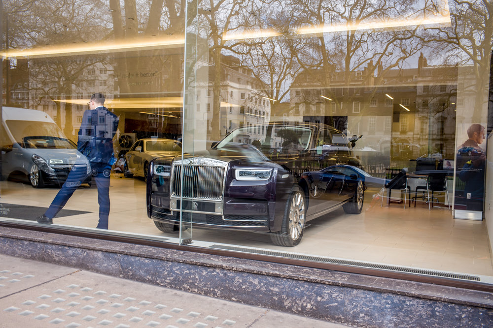 High roller — what else would you expect to buy on impulse when window shopping in Berkeley Square?